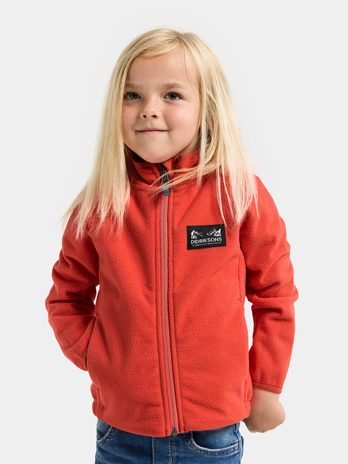 Didriksons Muskot Winddichte Fleecejacke, Paprika
