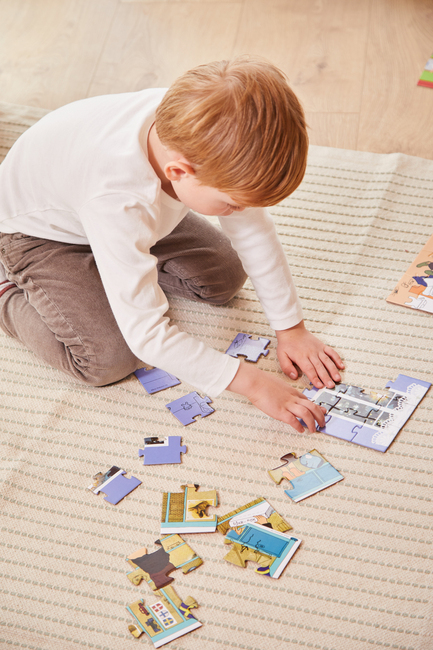 Barbo Toys Willi Wiberg Deco Puzzles 3-in-1