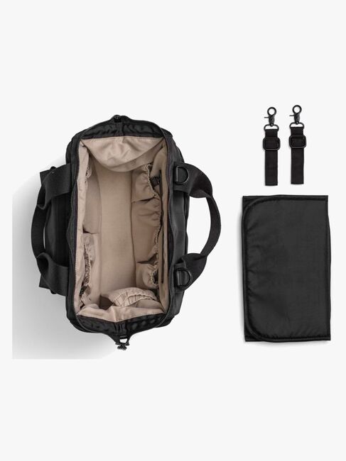 Elodie Wide Frame Wickeltasche, Black