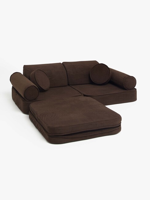 Alice & Fox BEN  Zusammenbaubares Sofa, Brown