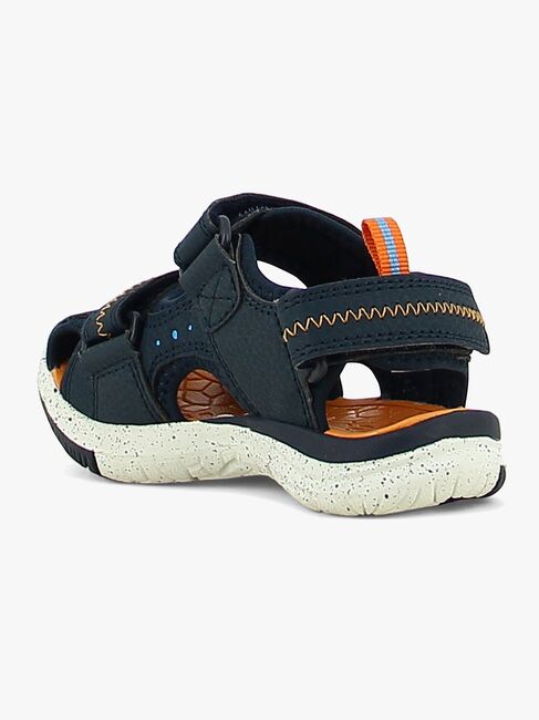 Leaf Ljungby Sandalen, Navy/Orange