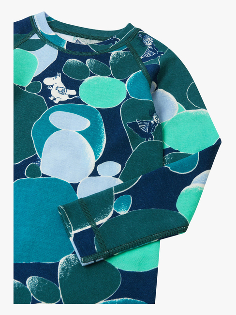 Reima Moomin Trivsam Thermounterwäsche Merinomix, Dark Teal