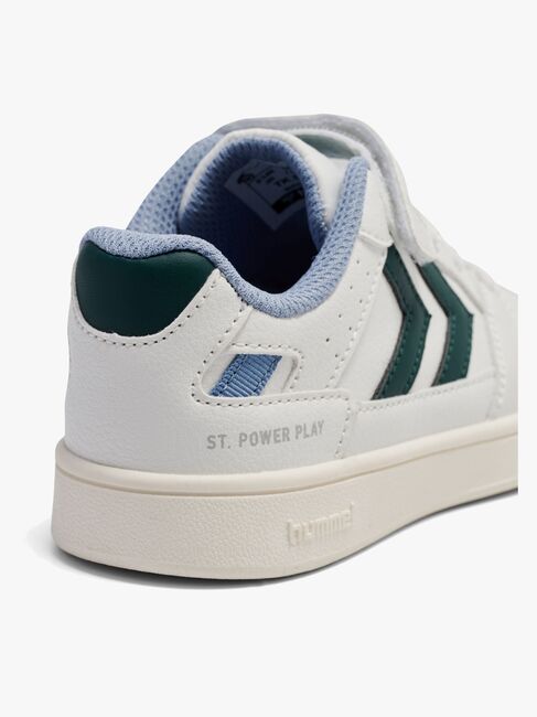 Hummel St Power Play Jr Sneaker, White/Green