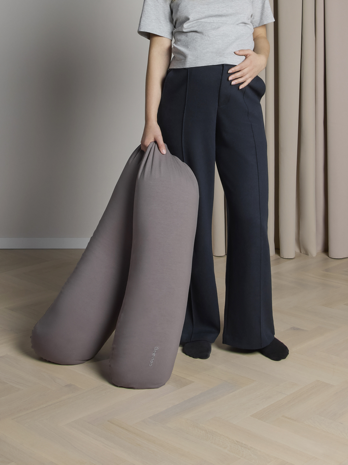 Beemoo CARE Snug Schwangerschaftskissen, Gull Grey