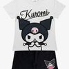 Hello Kitty Kuromi T-Shirt Und Shorts Set, Weiß