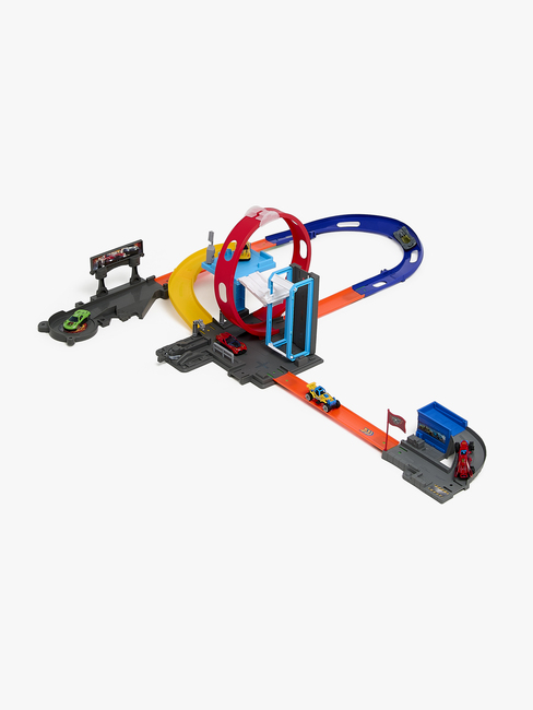 Alex's Garage Track Racing Autorennbahn mit Sportwagen