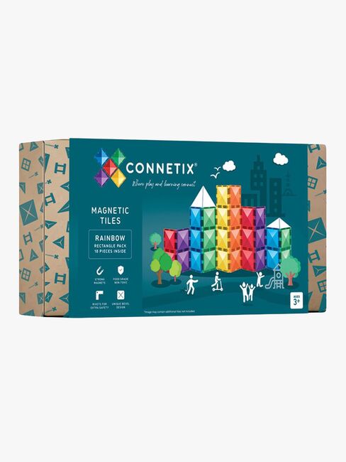 Connetix Bau-Set Rainbow Rectangle 18 Teile