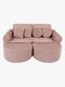 MeowBaby Churros Max Sofa, Ruby Chocolate Pink