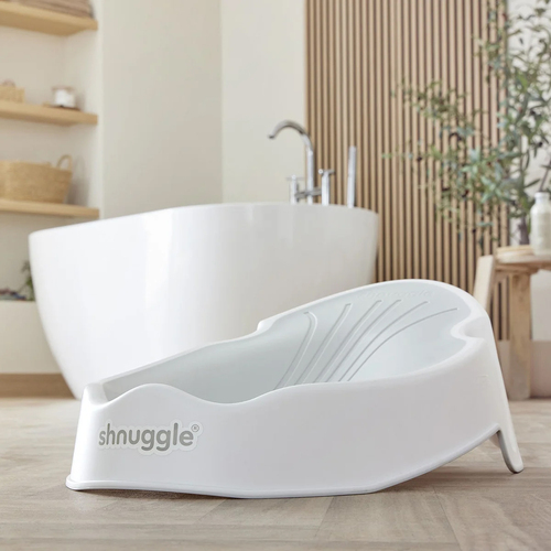 Shnuggle Badestütze Newborn, White/Grey