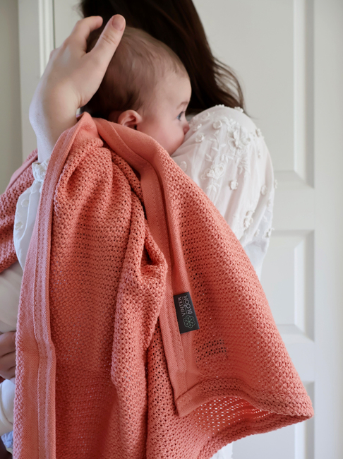 Vinter & Bloom Soft Grid EKO Lochmusterdecke, Clay Coral