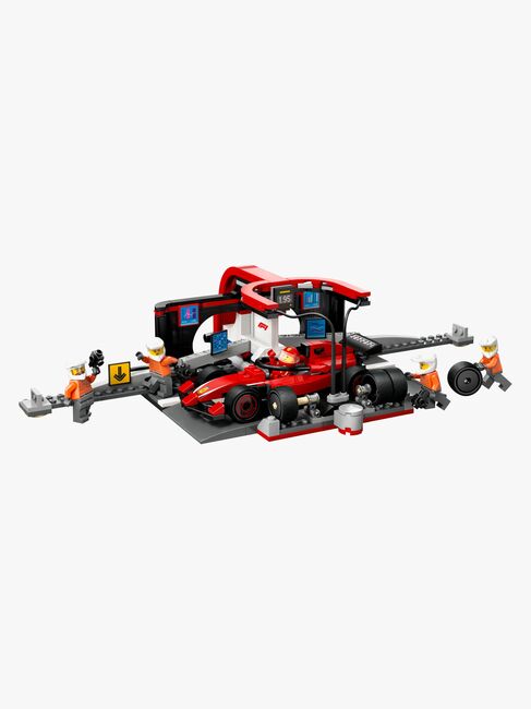 LEGO City 60443 F1 Boxenstopp mit Boxencrew und Ferrari Flitzer