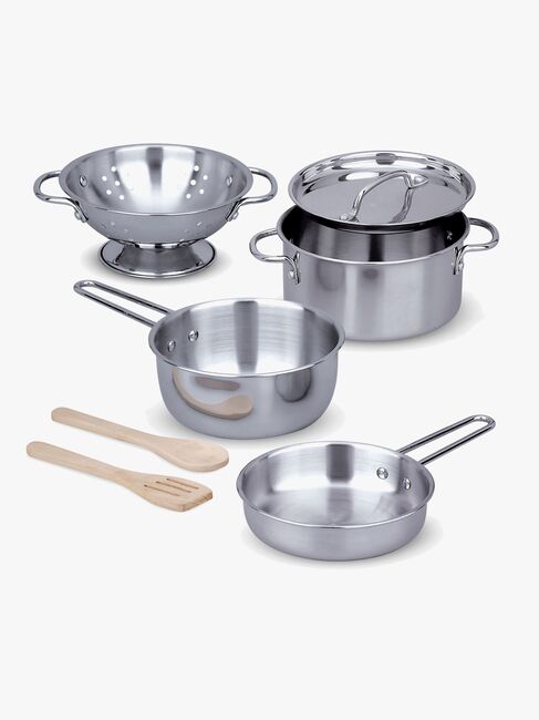 Melissa & Doug Küchen-Set Pfannen und Töpfe, 8 Teile