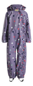 Petite Chérie Atelier Lily Outdoor-Overall, Dots Lavender Gray