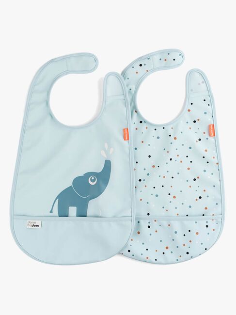 Done By Deer Elphee Lätzchen 2er-Pack, Blau