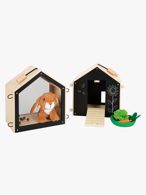 Small Foot Spielset Kaninchen mit Käfig & Gehäuse