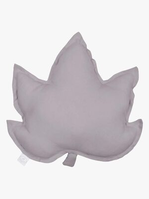 Cotton & Sweets Kissen Blatt, Grau