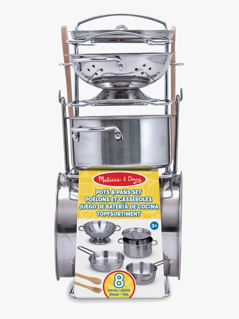 Melissa & Doug Küchen-Set Pfannen und Töpfe, 8 Teile