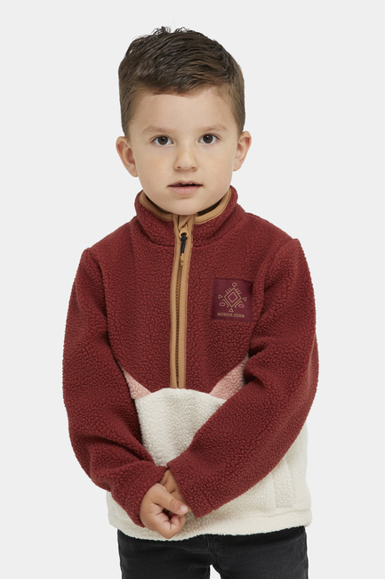 Nordbjörn Rydal Fleecejacke, Madder Brown/Rose Dawn/Oatmeal