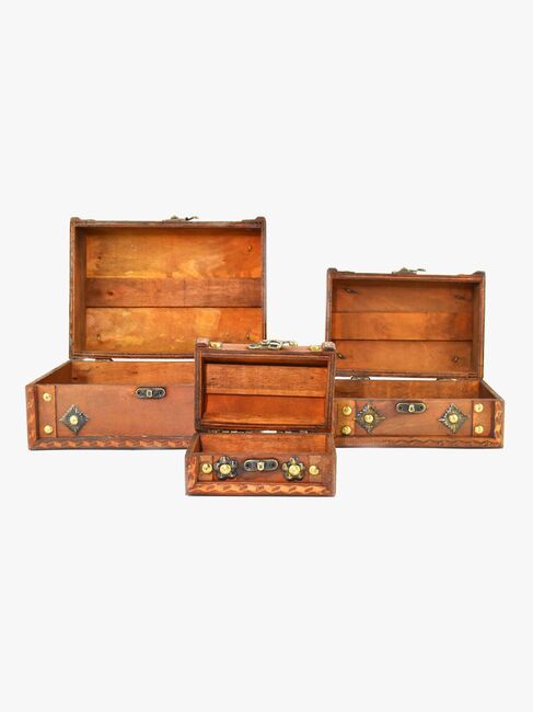 Robetoy Schatztruhen-Set Aus Holz 3-in-1 22 cm