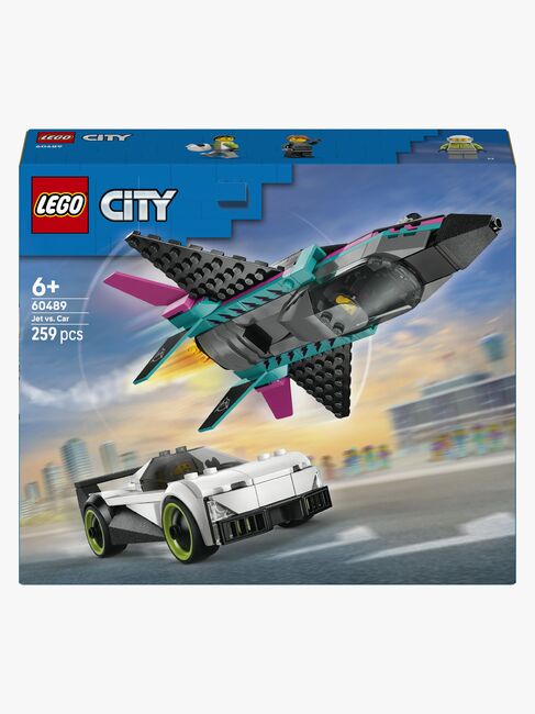 LEGO City 60489 Düsenflieger vs. Rennauto