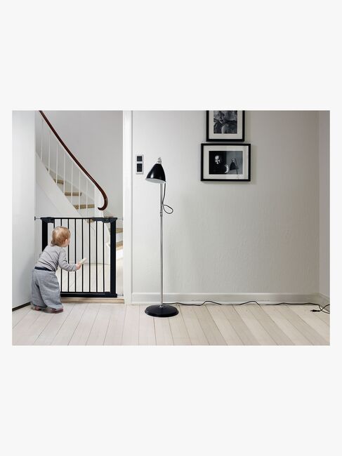 Babydan Premier Klemmgitter + 2 Verlängerungen, Schwarz