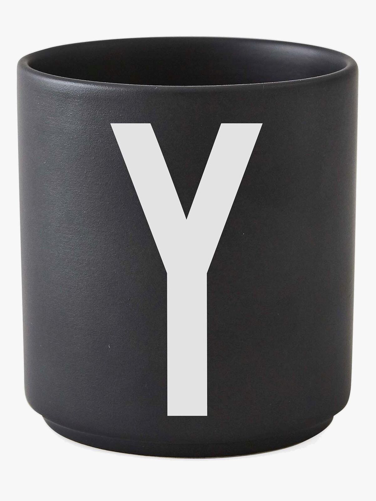 Design Letters Becher Keramik Y, Schwarz