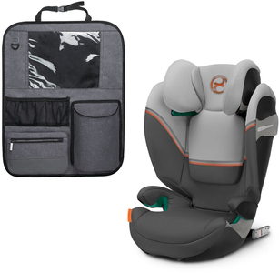 Cybex Solution S2 i-Fix Kindersitz inkl. Deluxe Trittschutz, Lava Grey