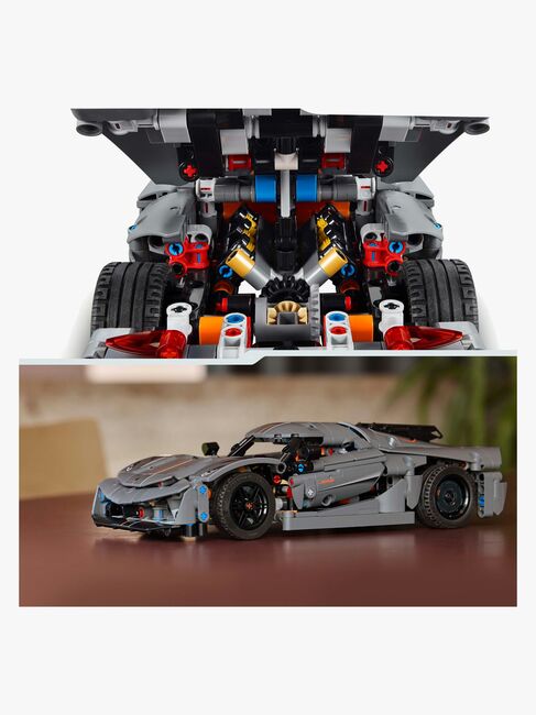 LEGO Technic 42173 Koenigsegg Jesko Absolut Supersportwagen in Grau