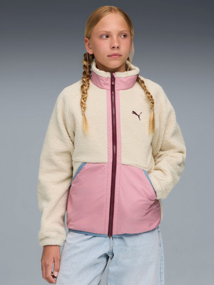 Puma Sherpa Hybrid Fleecejacke, Alpine Snow