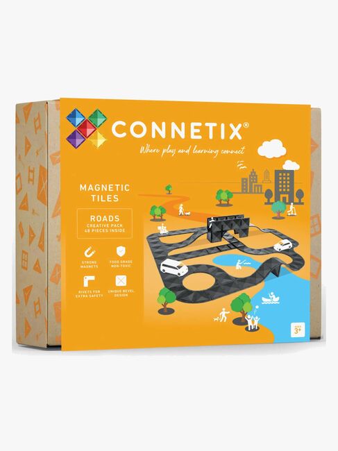Connetix Magnetische Bauteile Straßenset Creative Roads 48 Teile