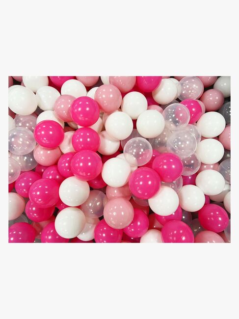 Cloudberry Castle Weiche Bälle 250 Teile, Rosa/Weiß