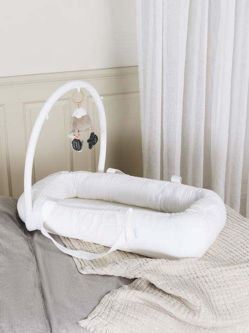 Alice & Fox ALBA Babynest mit Griffen, White Muslin