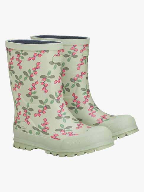 Viking Jolly Print Gummistiefel, Minzgrün/Rosa