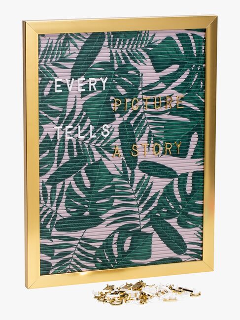Petite Déco Buchstabentafel Garden, Rosa