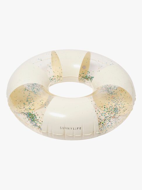 SUNNYLiFE Schwimmring, Cotton Candy Glitter Stripe