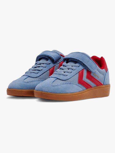 Hummel VM78 Cph Jr Sneaker, Faded Denim/Crimson