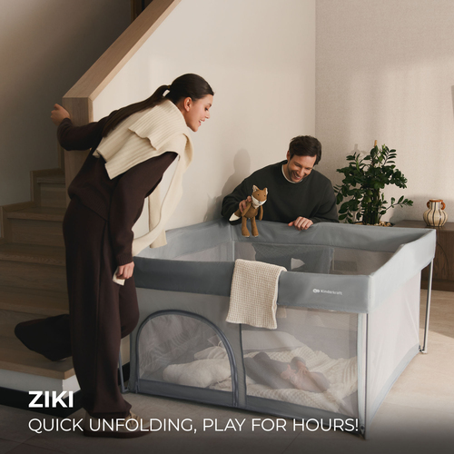 Kinderkraft ZIKI Laufgitter, Grey