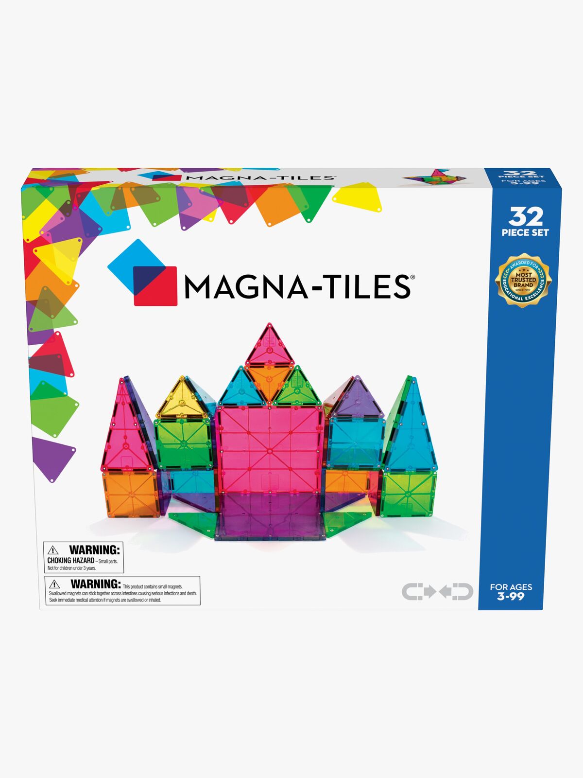 MAGNA-TILES Clear Colours Bausatz 32 Teile
