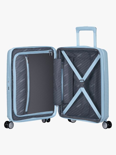 American Tourister Soundbox Spinner Koffer 35,5L, Pastel Blue