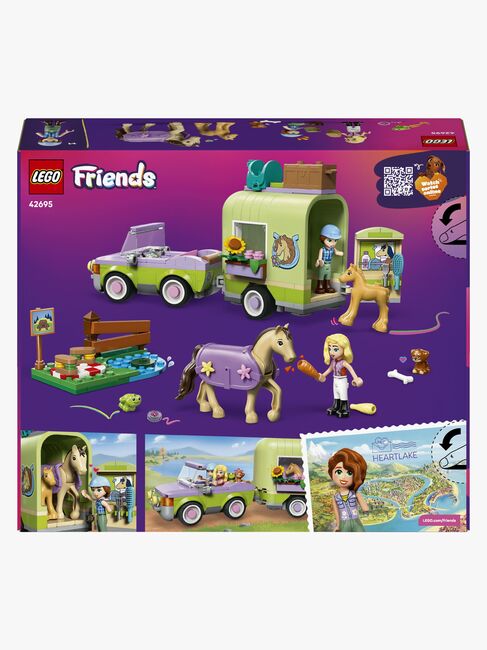 LEGO Friends 42695 Pferd und Fohlen mit Pferdeanhänger