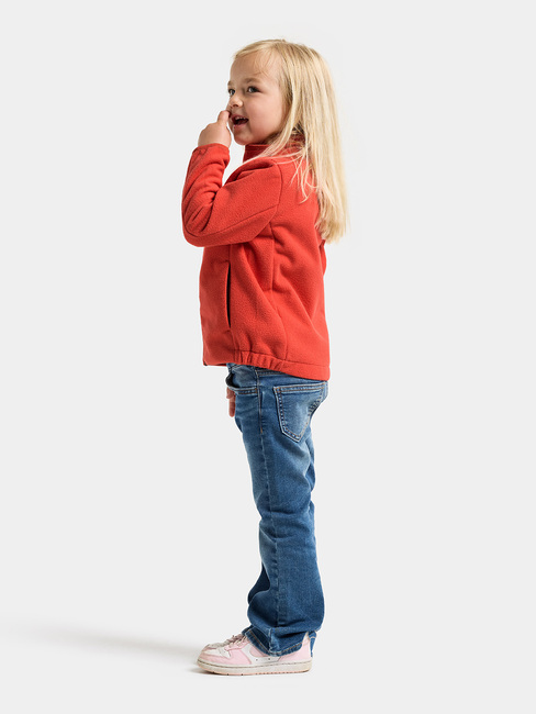 Didriksons Muskot Winddichte Fleecejacke, Paprika