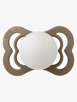 BIBS Supreme Schnuller Silikon Gr. 1, Dark Oak Glow