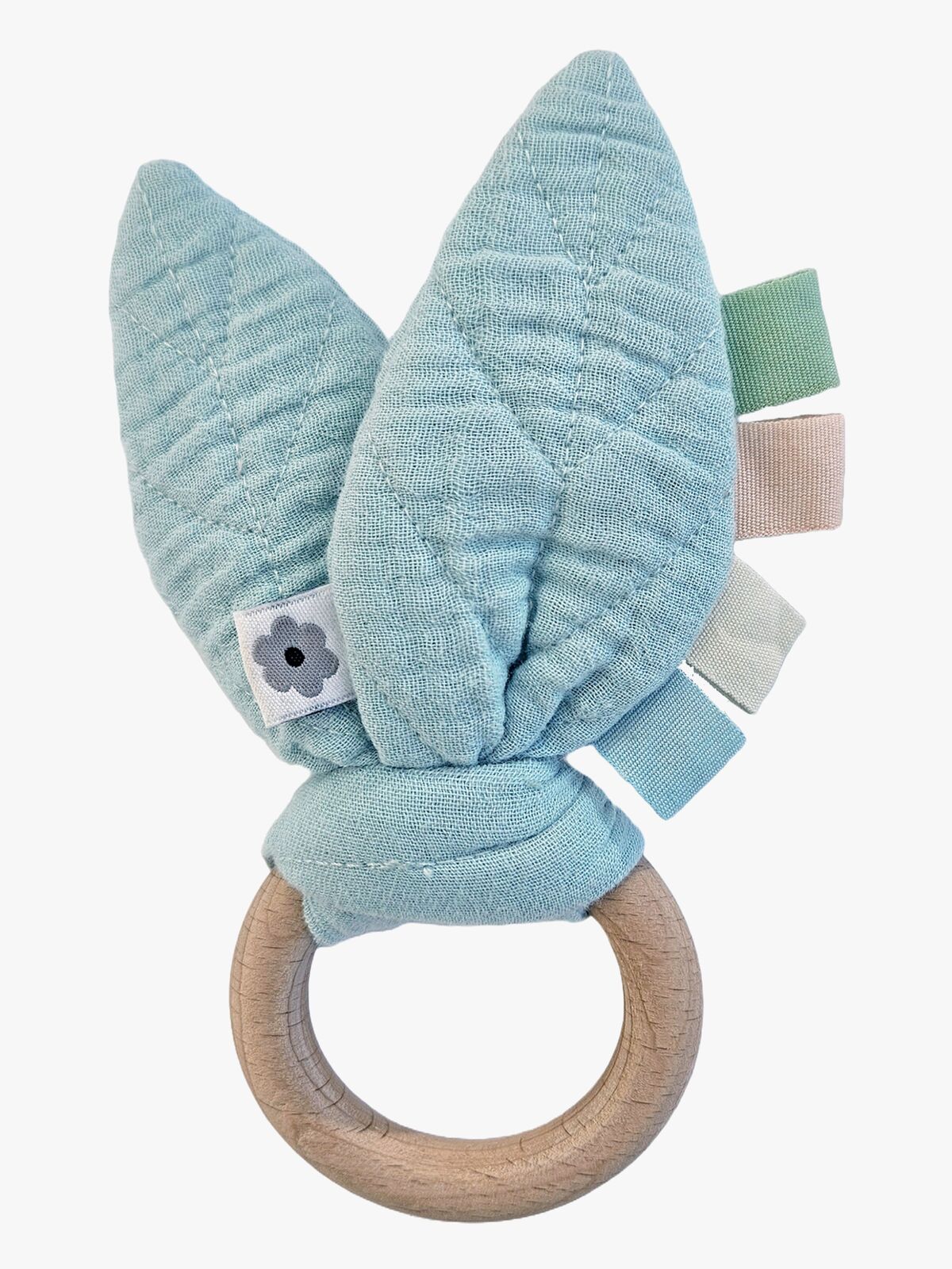 Summerville Organic Aktivitätsspielzeug Raschelndes Blatt, Ice Blue