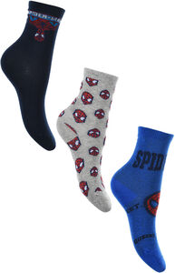 Marvel Spiderman Socken 3er-Pack, Blue