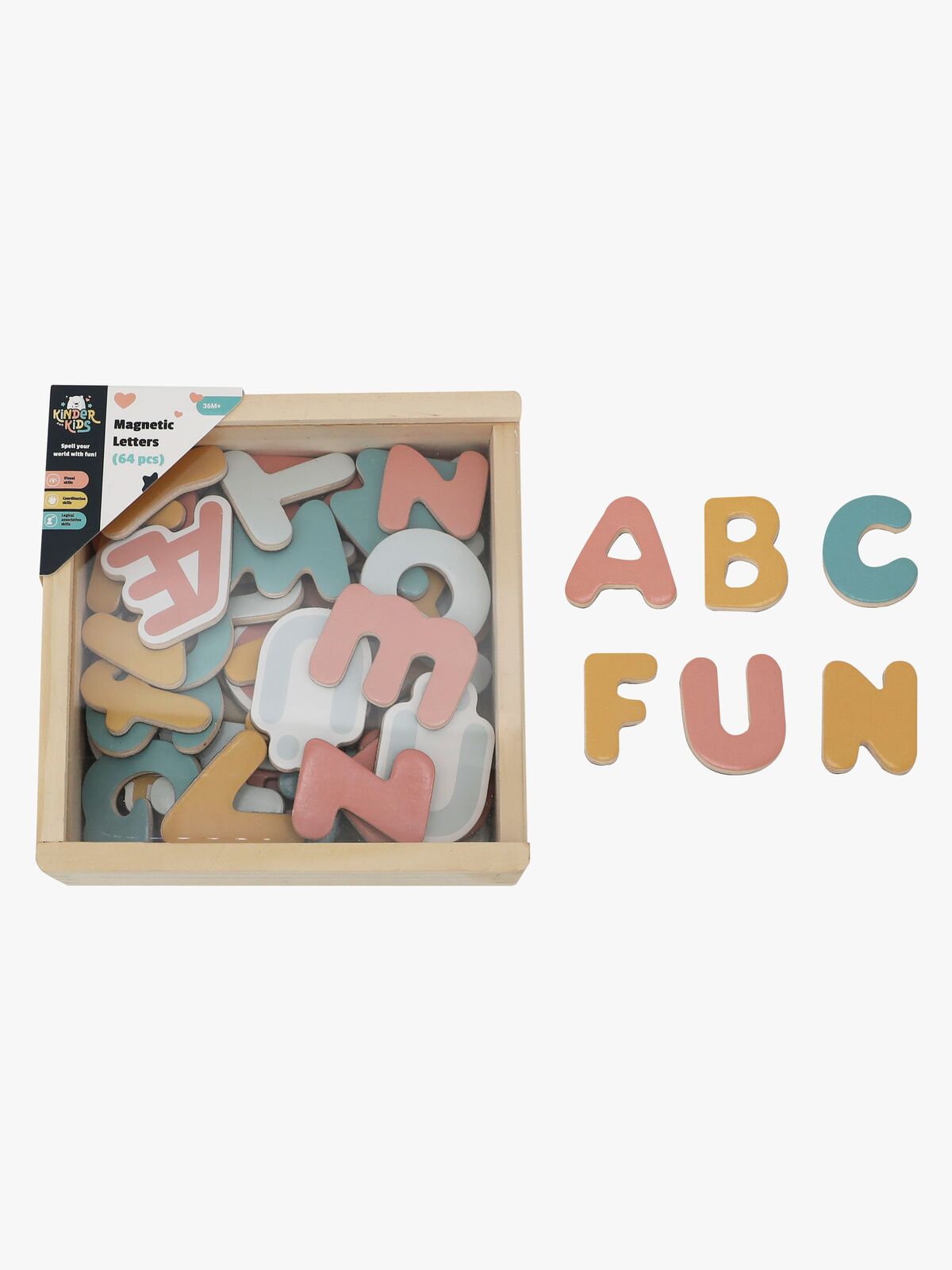 Kinder and Kids Magnetbuchstaben 64 Teile