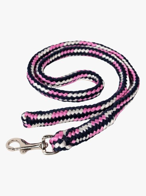 My Hobby Horse Führstrick, Rosa/Marineblau/Weiß