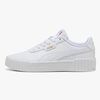 Puma Carina 3.0 Jr Sneaker, White/Gold