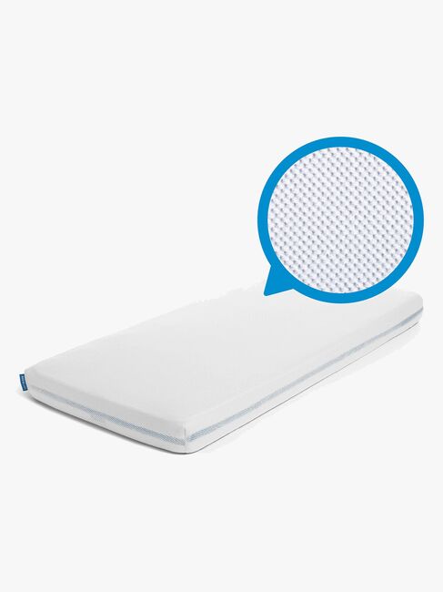 AeroSleep SafeSleep Spannbettlaken 40x90 cm, Weiß