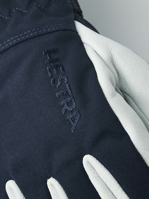 Hestra Army Leather Heli JR Ski Handschuhe, Marin