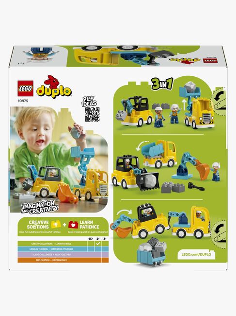 LEGO DUPLO Town 10475 Baufahrzeuge – 3-in-1-Set